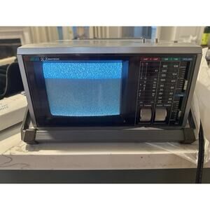 Vintage Emerson PC5A Portable 5.5" Color TV AM/FM Tested W/Manual & Car Adapter